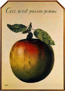 Figure 2: René Magritte's painting "Ceci n'est pas une Pomme"