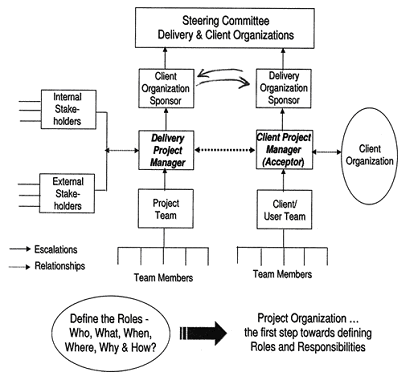 Figure 2: Project organization view - a basic model